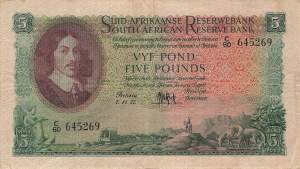 Südafrika p96c 5 Pounds 1957